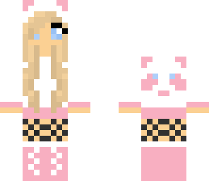 cute pink panda girl
