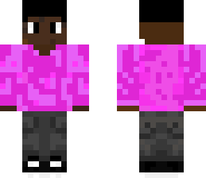 black guy  pink
