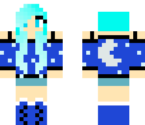 blue moon girl with nightcap