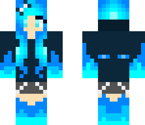 blue flame girl