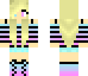 pink and blue gamer girl