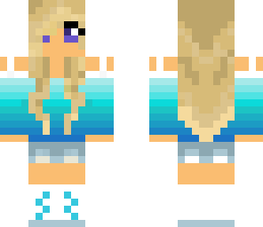 cute girl with blue and white boots