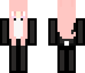 cute black and pink bunny girl