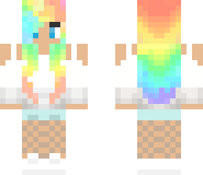 cool rainbow girl