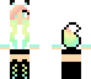 rainbow neon wolf