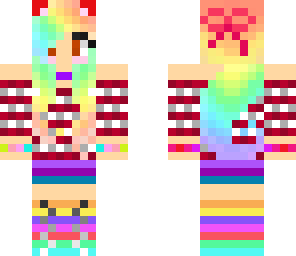 rainbow haired