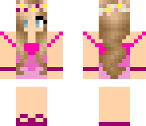 pink flower girl