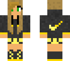 yellow nike girl