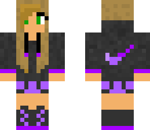 purple nike girl