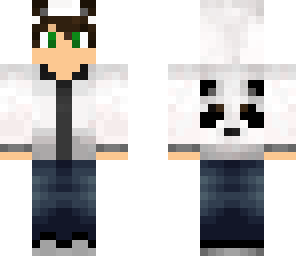 hooded panda boy