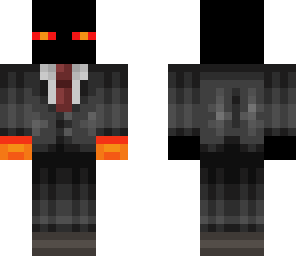 enderman in a tux and headphones