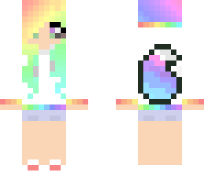 rainbow gamer girl