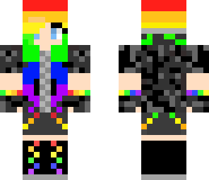 rainbow music girl