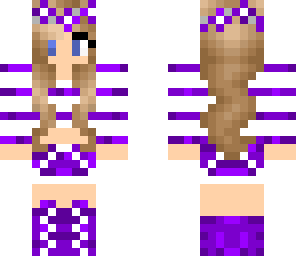 cute purple girl