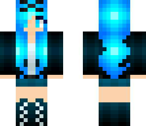 cute blue adventrue girl