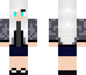 white haired girl