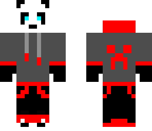 panda red hoodie