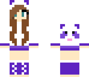 girl panda purple
