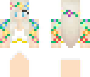 rainbow flower girl