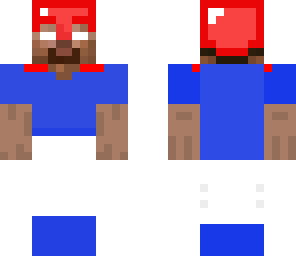 red white and blue herobrine