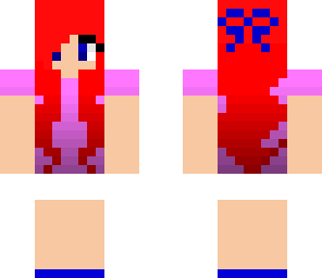red hair backwards ombre