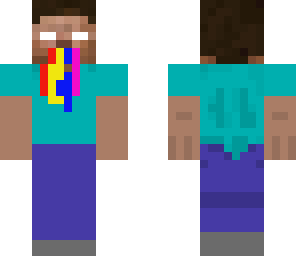 herobrine barfing  rainbows