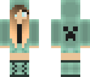 creeper hoodie - green edited