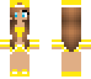 cute girl-yellow and white