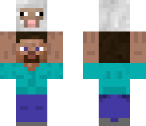 steve holding sheep