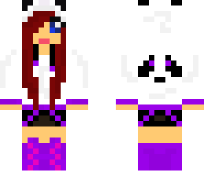 just kind of changed the purple panda girl