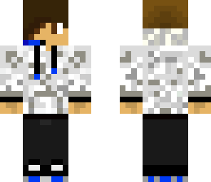 teen skin white and blue