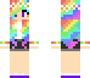 pastel rainbow girl