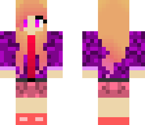 cute pink and purple girl