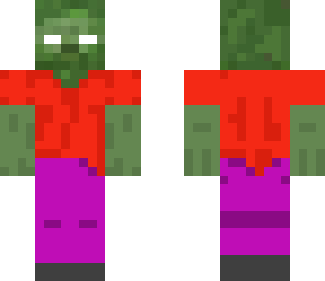 zombie red shirt purple pants