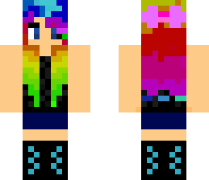 rainbow hair girl