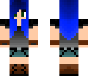 blu hair explorer grl
