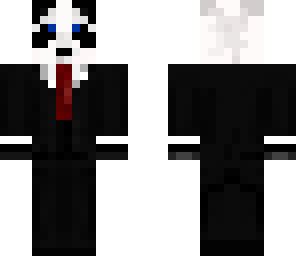 panda in a suit