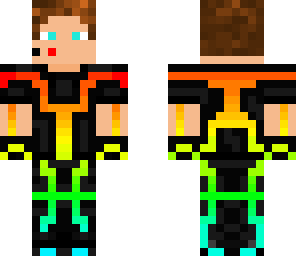 rainbow tron edited skin 
