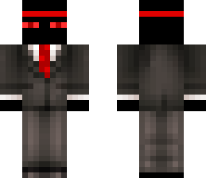 red endermen in fedora and suit