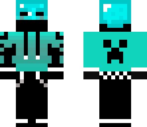 ender dj with diamond helmet
