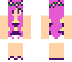 purple flower crown