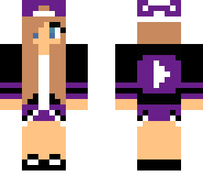 cute purple girl