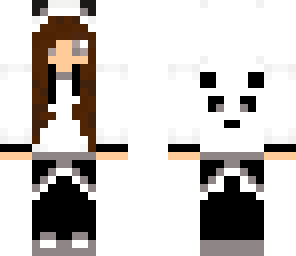 grey panda girl skin