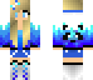 blue panda girl