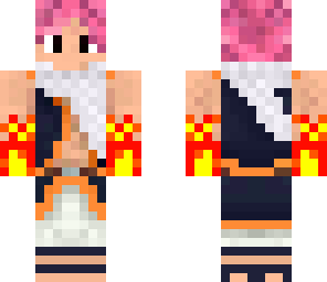 natzu with fire hands