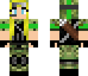 blonde camo girl