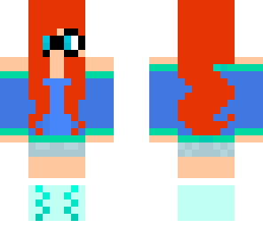 nerd girl with red hair