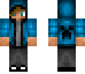 blue hoodie