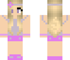 purple summer girl