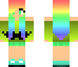 rainbow haired girl